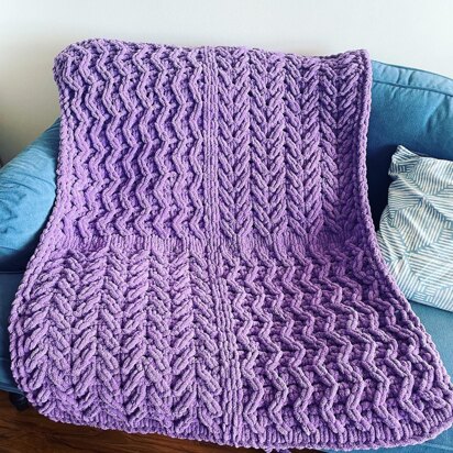 Squiggly Squares Baby Blanket