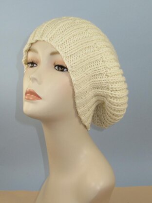 Chunky 2x2 Rib Cuff Fishermans Rib Slouch Hat