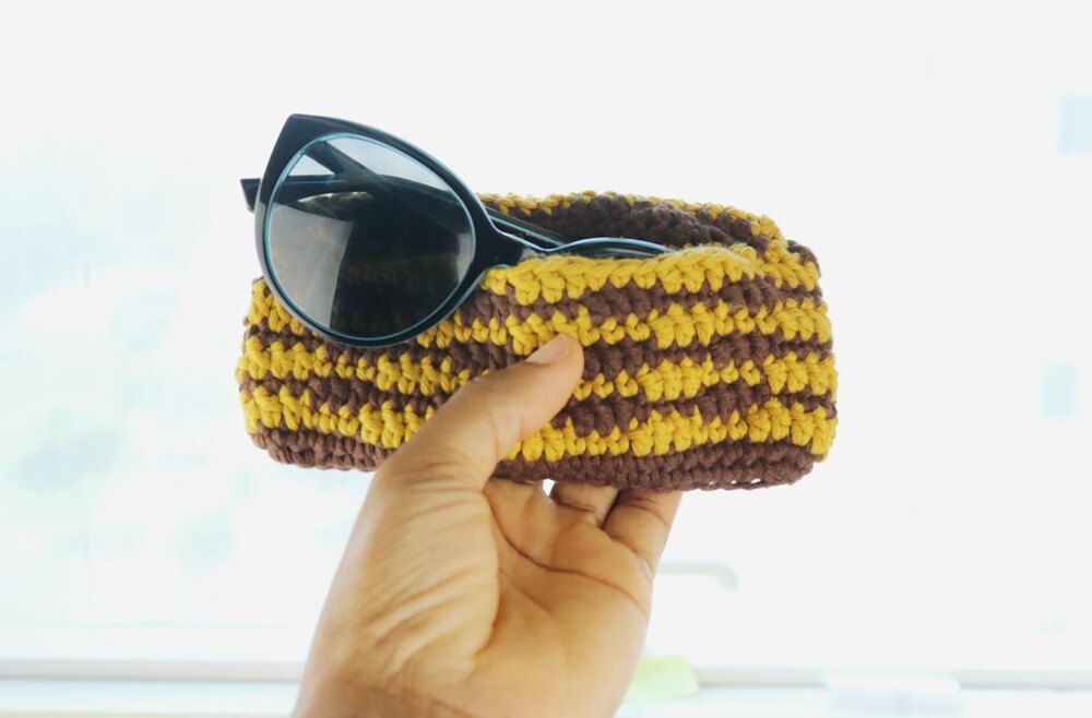 Wavy Sunglass Case Crochet pattern by Rose Obom LoveCrafts