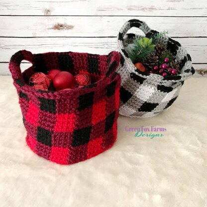 Buffalo Plaid Basket