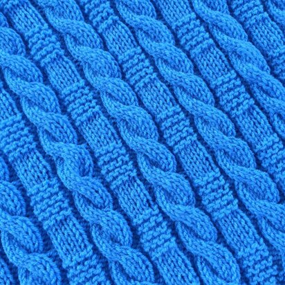 Cable & Garter Stitch Baby Blanket