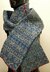 Fair Isle Scarf in Blues and Greys