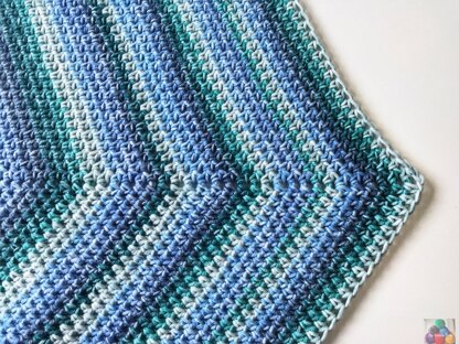 Ombre Hexagon Baby Blanket