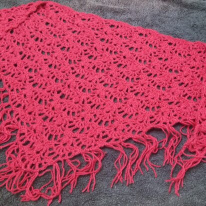 Retro Shell Shawl