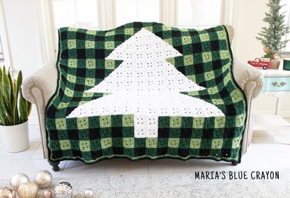 Winter Tree Plaid Blanket