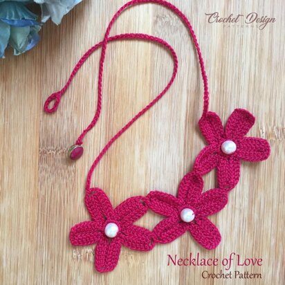 Crochet Necklace of Love