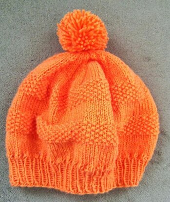 Textured Striped Beret