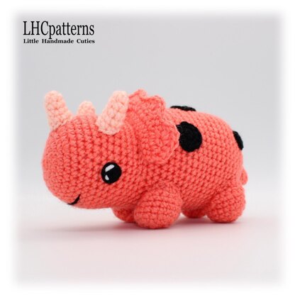 Triceratops Dinosaur Crochet Pattern