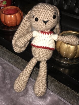 Mollie The Bunny - Free Toy Crochet Pattern For Kids in Paintbox Yarns Cotton Aran by Paintbox Yarns