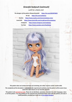Swimsuit for Blythe doll