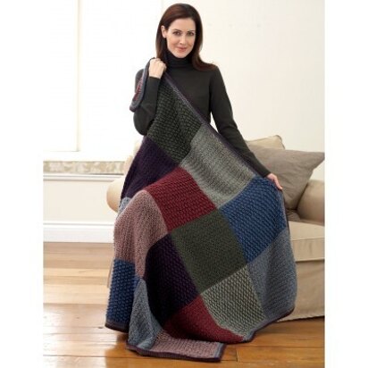 All Colors Afghan in Bernat Satin