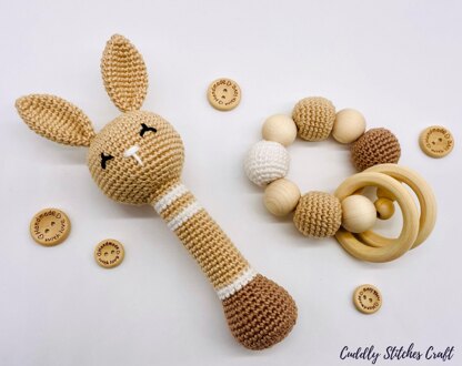 Crochet bunny rattle