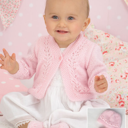 Cardigan, Hat and Shoes in Sirdar Snuggly DK - 1723 - Downloadable PDF