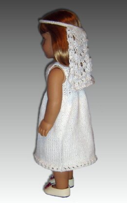 First Communion Dress Fits American Girl Doll 107