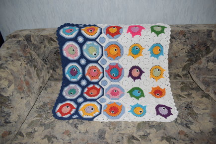 Fish puzzle baby blanket #3