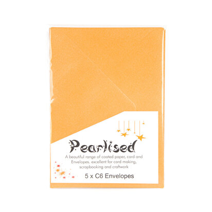 Pearlised C6 Envelopes 100gsm - Pack of 5
