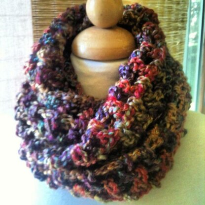 One Skein Infinity Cowl Scarf