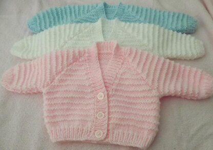 Garter stitch Pattern baby cardigan