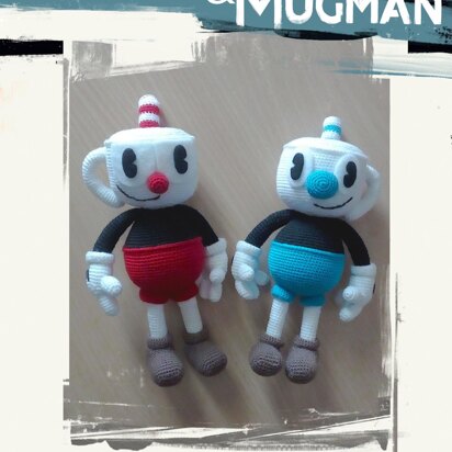 Cuphead and Mugman amigurumi
