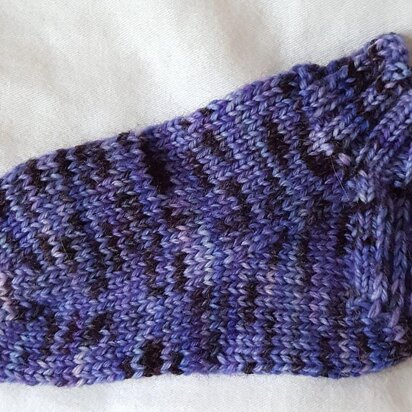 Cuff-down Size-inclusive Vanilla Shortie Socks