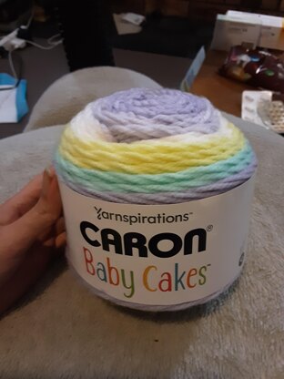 Love Heart Caron Cake Baby Blanket Pattern