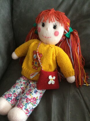 Evie’s special request a doll with rainbow hair.....well the nearest colours I had .plus  twin dolls