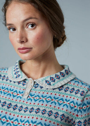 Vera Top - Knitting Pattern For Women in Debbie Bliss Rialto 4 Ply