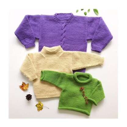 Easy Bulky Sweater- child & adult sweater