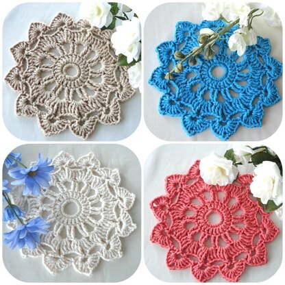 Pattern Crochet Placemat Coaster Home Decor