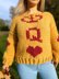 Queen of Hearts Chunky Sweater