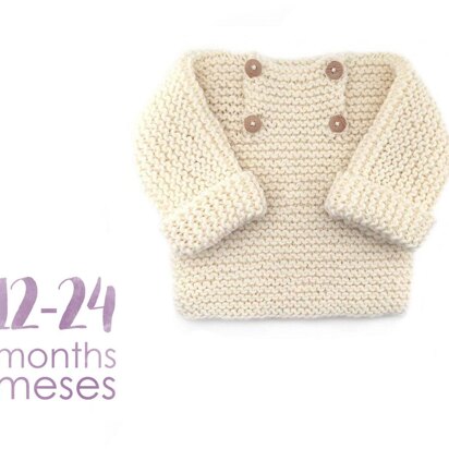 Size 12-24 months - Natural Baby Sweater