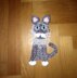 Gray cat applique