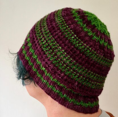 Nubble Slip Stitch Hat