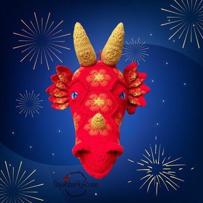 Draco the African Flower Dragon Head
