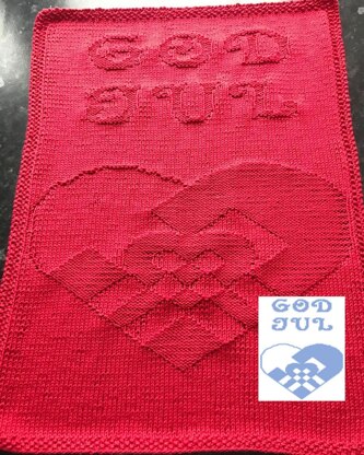 Nr. 344 Heart God Jul guest towel