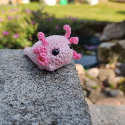 Crochet axolotl