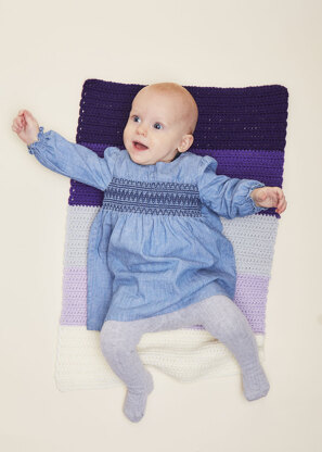 Regenbogen Decke in Paintbox Yarns Simply Aran