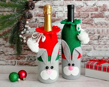 330 Cat and Rabbit Bottle cover