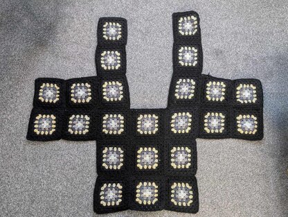 Crochet Classic Patchwork Cardigan Pattern