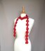 Crimson Daisy Scarf