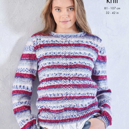 Cardigan and Sweater Knitted in King Cole Splash DK - 5765 - Downloadable PDF
