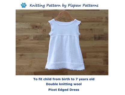 P142 Picot Edged Dress