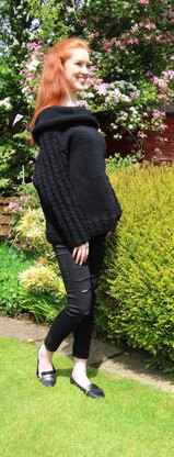 Cable Cowl Sweater