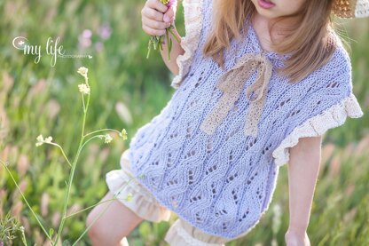 "Wisteria" lace top or poncho