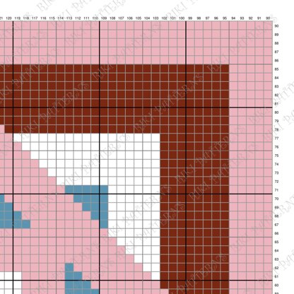 Kaleidoscope Blanket Labyrinth Throw Pink Mosaic Toddler C2C CROCHET PATTERN