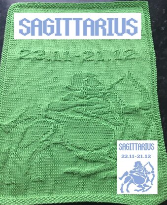 Nr. 553 Zodiac Sagittarius guest towel