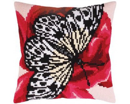 Collection D'Art Geometric Butterfly I Cross Stitch Cushion Kit