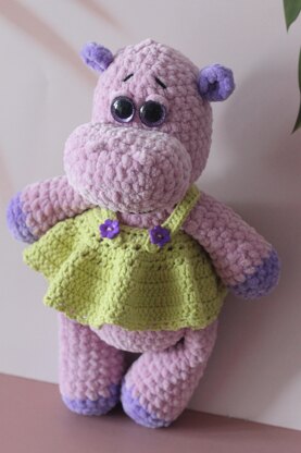 Plush Hippo Crochet Pattern