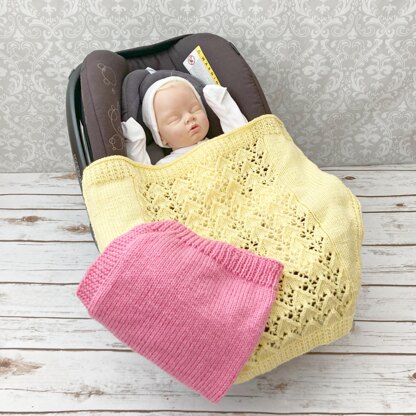 Car Seat Blanket Knitting Pattern #682