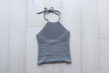 Simple Knit Halter Top Pattern Graphic by thesnugglery · Creative Fabrica